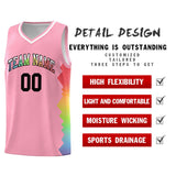 Custom Orange Denver Nuggets Rainbow Side Sports Uniform Basketball Jersey