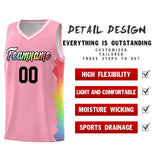 Custom Orange Denver Nuggets Rainbow Side Sports Uniform Basketball Jersey