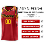 Custom Personalized Square Grid Graffiti Pattern Fashion Sports Uniform Basketball Jersey For Youth