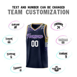 Custom Personalized Square Grid Graffiti Pattern Fashion Sports Uniform Basketball Jersey For Youth