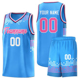 Custom Personalized Square Grid Graffiti Pattern Fashion Sports Uniform Basketball Jersey For Youth