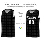 Custom Black White Trailblazer Dot Pattern Sports Uniform Basketball Jersey