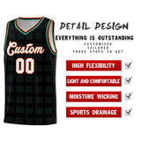 Custom Black Bright Green Trailblazer Dot Pattern Sports Uniform Basketball Jersey