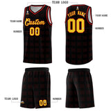 Custom Black Red Trailblazer Dot Pattern Sports Uniform Basketball Jersey