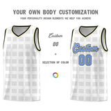 Custom White Black Trailblazer Dot Pattern Sports Uniform Basketball Jersey