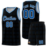 Custom Black Royal Trailblazer Dot Pattern Sports Uniform Basketball Jersey
