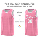 Custom Light Pink Pink Trailblazer Dot Pattern Sports Uniform Basketball Jersey
