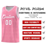 Custom Light Pink Pink Trailblazer Dot Pattern Sports Uniform Basketball Jersey