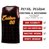 Custom Black Red Trailblazer Dot Pattern Sports Uniform Basketball Jersey