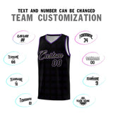 Custom Black Purple Trailblazer Dot Pattern Sports Uniform Basketball Jersey