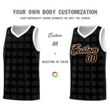 Custom Black White Trailblazer Dot Pattern Sports Uniform Basketball Jersey