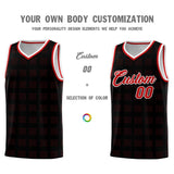 Custom Black Red Trailblazer Dot Pattern Sports Uniform Basketball Jersey