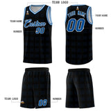 Custom Black Royal Trailblazer Dot Pattern Sports Uniform Basketball Jersey