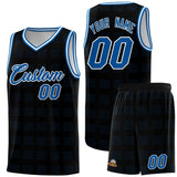 Custom Black Royal Trailblazer Dot Pattern Sports Uniform Basketball Jersey