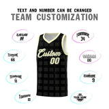 Custom Black Cream Trailblazer Dot Pattern Sports Uniform Basketball Jersey