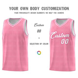 Custom Light Pink Pink Trailblazer Dot Pattern Sports Uniform Basketball Jersey