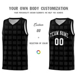 Custom Black White Trailblazer Dot Pattern Sports Uniform Basketball Jersey