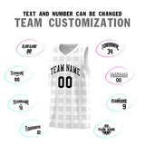Custom White Gray Trailblazer Dot Pattern Sports Uniform Basketball Jersey