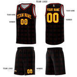 Custom Black Red Trailblazer Dot Pattern Sports Uniform Basketball Jersey