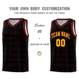 Custom Black Red Trailblazer Dot Pattern Sports Uniform Basketball Jersey