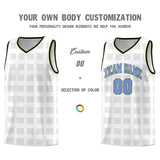 Custom White Black Trailblazer Dot Pattern Sports Uniform Basketball Jersey
