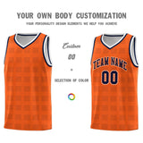 Custom Orange Navy Trailblazer Dot Pattern Sports Uniform Basketball Jersey