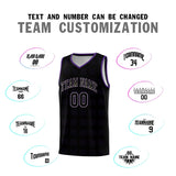 Custom Black Purple Trailblazer Dot Pattern Sports Uniform Basketball Jersey