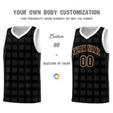 Custom Black White Trailblazer Dot Pattern Sports Uniform Basketball Jersey