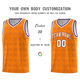 Custom Orange Purple Trailblazer Dot Pattern Sports Uniform Basketball Jersey