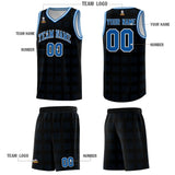 Custom Black Royal Trailblazer Dot Pattern Sports Uniform Basketball Jersey