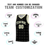 Custom Black Cream Trailblazer Dot Pattern Sports Uniform Basketball Jersey