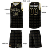Custom Black Old Gold Trailblazer Dot Pattern Sports Uniform Basketball Jersey