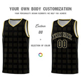 Custom Black Old Gold Trailblazer Dot Pattern Sports Uniform Basketball Jersey