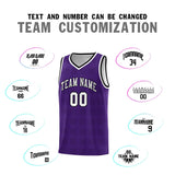 Custom Purple Black Trailblazer Dot Pattern Sports Uniform Basketball Jersey