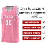 Custom Light Pink Pink Trailblazer Dot Pattern Sports Uniform Basketball Jersey