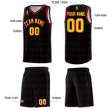 Custom Black Red Trailblazer Dot Pattern Sports Uniform Basketball Jersey