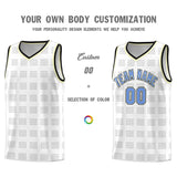 Custom White Black Trailblazer Dot Pattern Sports Uniform Basketball Jersey