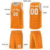 Custom Orange White Trailblazer Dot Pattern Sports Uniform Basketball Jersey