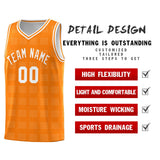 Custom Orange White Trailblazer Dot Pattern Sports Uniform Basketball Jersey