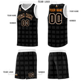 Custom Black White Trailblazer Dot Pattern Sports Uniform Basketball Jersey