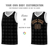 Custom Black White Trailblazer Dot Pattern Sports Uniform Basketball Jersey