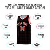 Custom Black Red Trailblazer Dot Pattern Sports Uniform Basketball Jersey