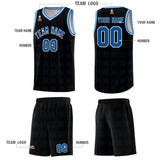 Custom Black Royal Trailblazer Dot Pattern Sports Uniform Basketball Jersey