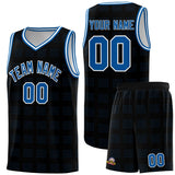 Custom Black Royal Trailblazer Dot Pattern Sports Uniform Basketball Jersey