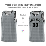 Custom Dark Gray Black Trailblazer Dot Pattern Sports Uniform Basketball Jersey