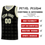 Custom Black Cream Trailblazer Dot Pattern Sports Uniform Basketball Jersey