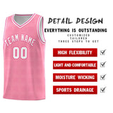 Custom Light Pink Pink Trailblazer Dot Pattern Sports Uniform Basketball Jersey