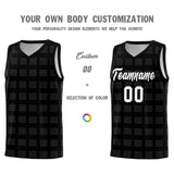Custom Black White Trailblazer Dot Pattern Sports Uniform Basketball Jersey