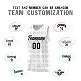 Custom White Gray Trailblazer Dot Pattern Sports Uniform Basketball Jersey