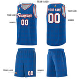 Custom Royal Red Trailblazer Dot Pattern Sports Uniform Basketball Jersey